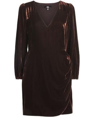 PAIGE Velvet Lawry Mini Dress - Black