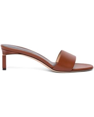 Tom Ford Calfskin Mules 55 - Brown