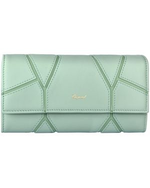 Chopard Leather Diamond Continental Wallet - Green