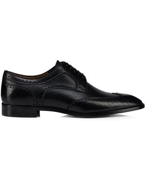 Christian Louboutin Grave Calf Leather Derby Shoes - Black