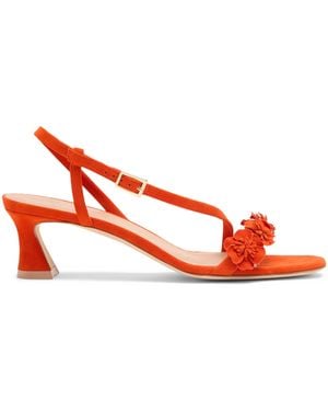 Malone Souliers Suede Serra Heeled Sandals 45 - Red