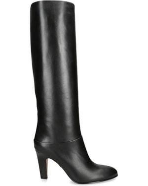 Chloé Leather Eve Knee-High Boots 85 - Black