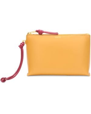 Loewe Leather Knot T Pouch - Orange