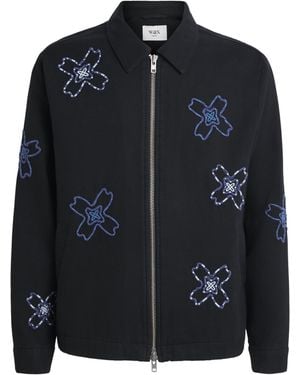 Wax London Embroidered Floral Eldon Jacket - Black