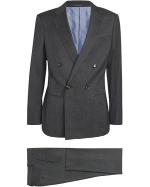 Giorgio Armani Cashmere-Blend Double-Breasted Soho Suit - Grey