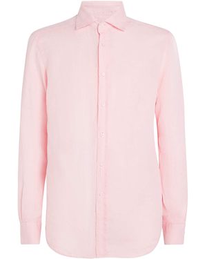 Ralph Lauren Linen Long-Sleeve Shirt - Pink