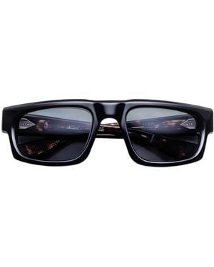 Jacques Marie Mage Louisville Rectangular Sunglasses - Black