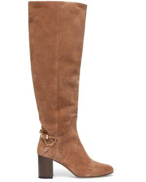 Marina Rinaldi Suede Knee-High Boots 80 - Brown
