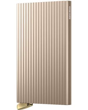 Secrid Fluted Aluminium Cardprotector - Natural