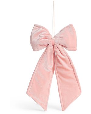 Luxury Garland Large Velvet Bow Tree Decoration - Pink