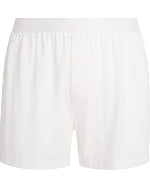 Sunspel Superfine Cotton Boxer Shorts - White