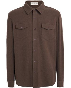 God's True Cashmere Cashmere Button-Up Shirt - Brown