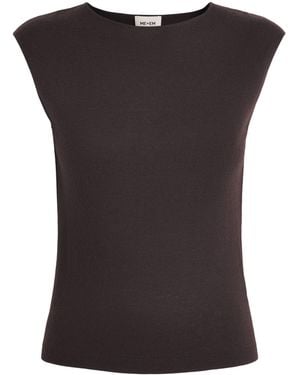 ME+EM Cashmere-Blend Sweater Vest - Black