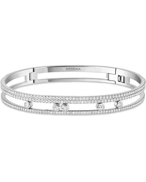 Messika Move Romane And Diamond Pavé Bangle - White