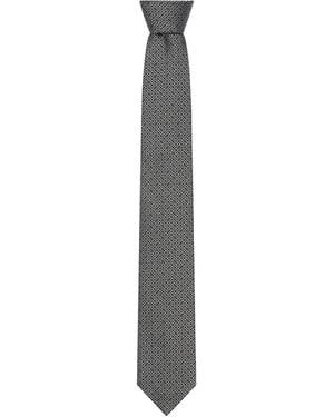 Givenchy Silk Jacquard 4G Tie - White