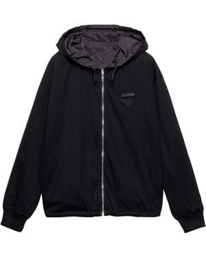Prada Cotton Reversible Hoodie - Black
