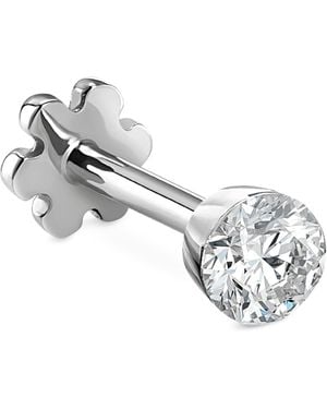 Maria Tash Invisible Set Diamond Threaded Stud Earring - Metallic