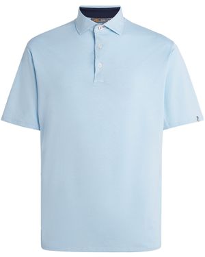 Kjus Stripe Soren Polo Shirt - Blue