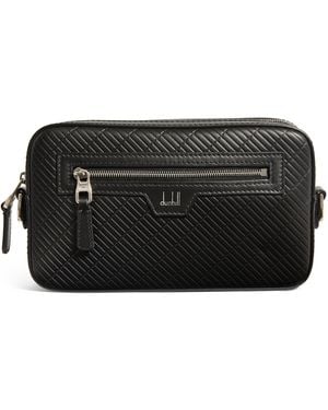 dunhill Leather Rollagas West End Cross-Body Bag - Black