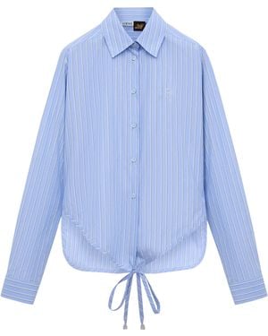 Loewe X Paula's Ibiza Cotton-Blend Stripe Shirt - Blue