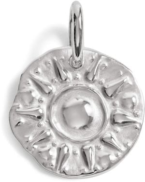 Monica Vinader Sterling Sun Pendant - Metallic