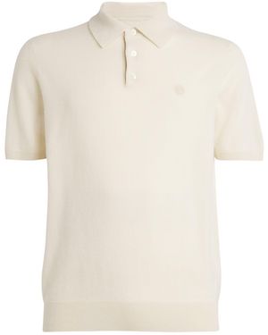 Harrods Cashmere Polo Shirt - White