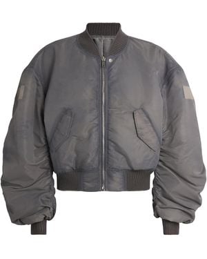 Rick Owens Secchia Bomber Jacket - Gray