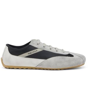 McQueen Suede Boxe Sneakers - White