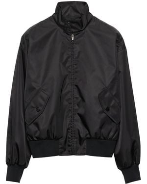 Prada Re-Nylon Funnel Collar Jacket - Black