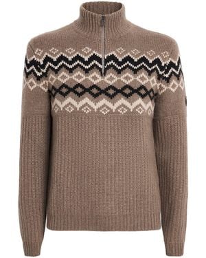 Bogner Cashmere Quarter-Zip Ludi Jumper - Brown