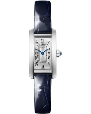 Cartier Mini Steel Tank Américaine Watch - Blue