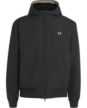 Fred Perry Hooded Brentham Jacket - Black