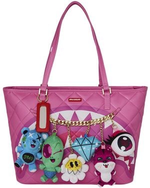 Sprayground Quilted Kawaii Cutie Tote Bag - Purple
