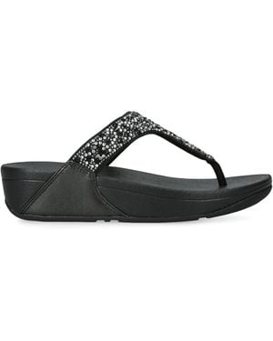 Fitflop Embellished Lulu Flatform Sandals 40 - Black