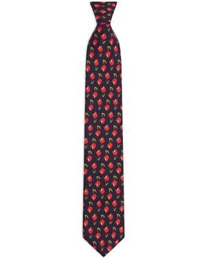 Givenchy Silk Tulip Tie - Purple