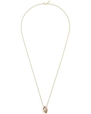 Cartier Mixed And Diamond Trinity Cushion Pendant Necklace - Metallic