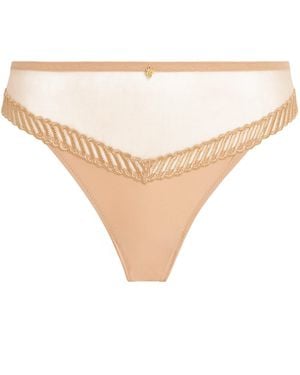 Aubade Sheer Emotion Tanga Briefs - Natural
