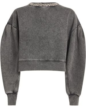 Sandro Embellished Sweatshirt - Grey