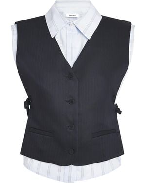 Sandro Sleeveless Layered Waistcoat - Blue