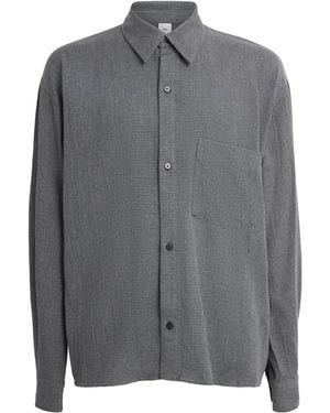 Won Hundred Check Maza Shirt - Grey