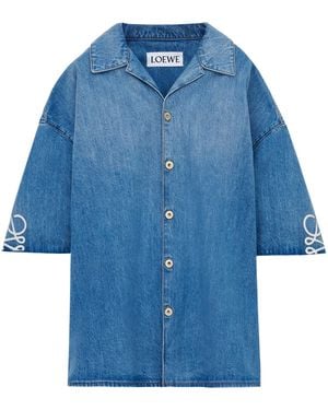 Loewe Anagram Denim Shirt - Blue