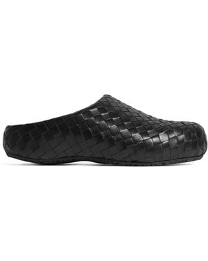 Bottega Veneta Lambskin Slippers - Black