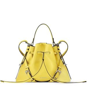 Givenchy Small Leather Voyou Bucket Bag - Yellow