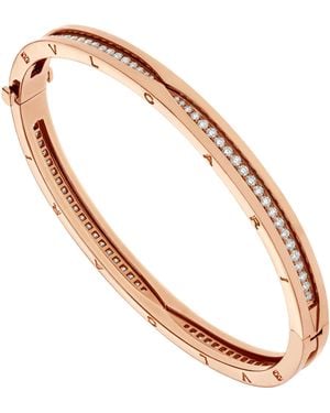 BVLGARI And Diamond B.Zero1 Bangle - Natural