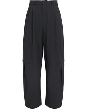 SAGE NATION Pleated Wide-Leg Trousers - Black