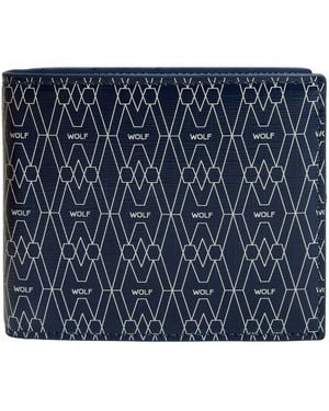 Wolf Signature Billfold Wallet - Blue
