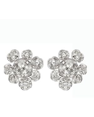 Annoushka Large And Diamond Whoopsie Daisy Stud Earrings - White