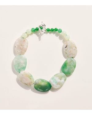 COMPLETEDWORKS Plated Mixed Bead Necklace - Green