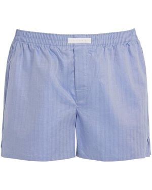 FALKE Cotton Woven Boxer Shorts - Blue
