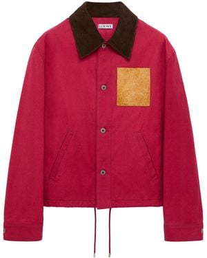 Loewe Cotton Workwear Jacket - Red